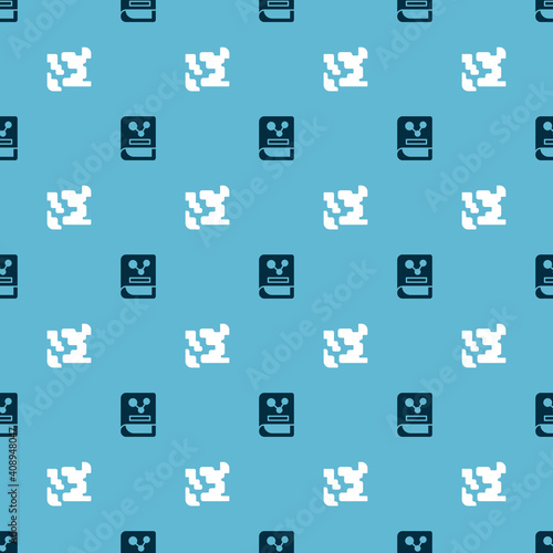 Set Chemistry book and Gaseous on seamless pattern. Vector.