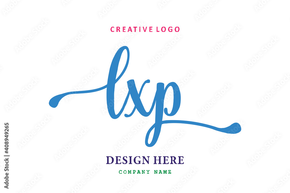 LXP Lettering logo is simple, easy to understand and authoritative LXP Lettering logo is simple, easy to understand and authoritative