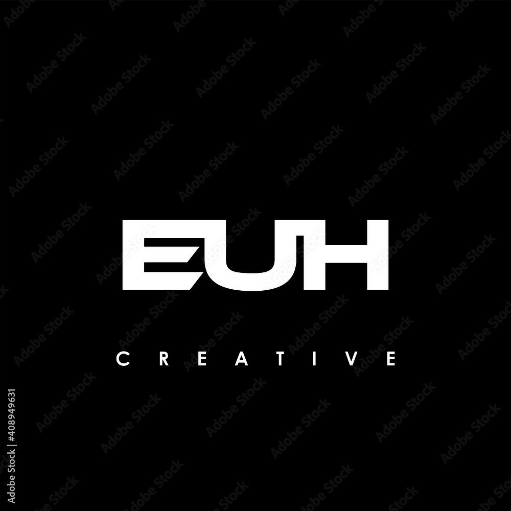 EUH Letter Initial Logo Design Template Vector Illustration EUH Letter Initial Logo Design Template Vector Illustration