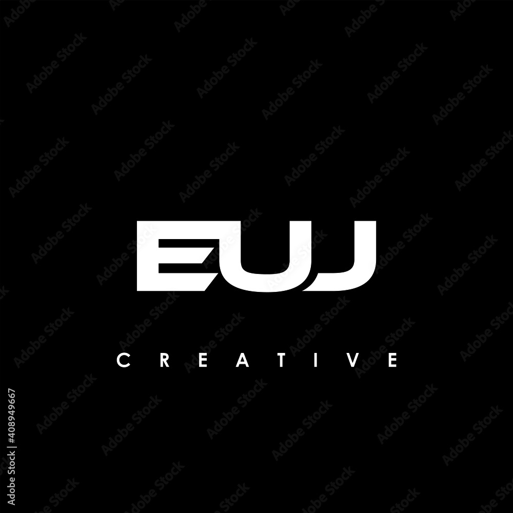 EUJ Letter Initial Logo Design Template Vector Illustration EUJ Letter Initial Logo Design Template Vector Illustration