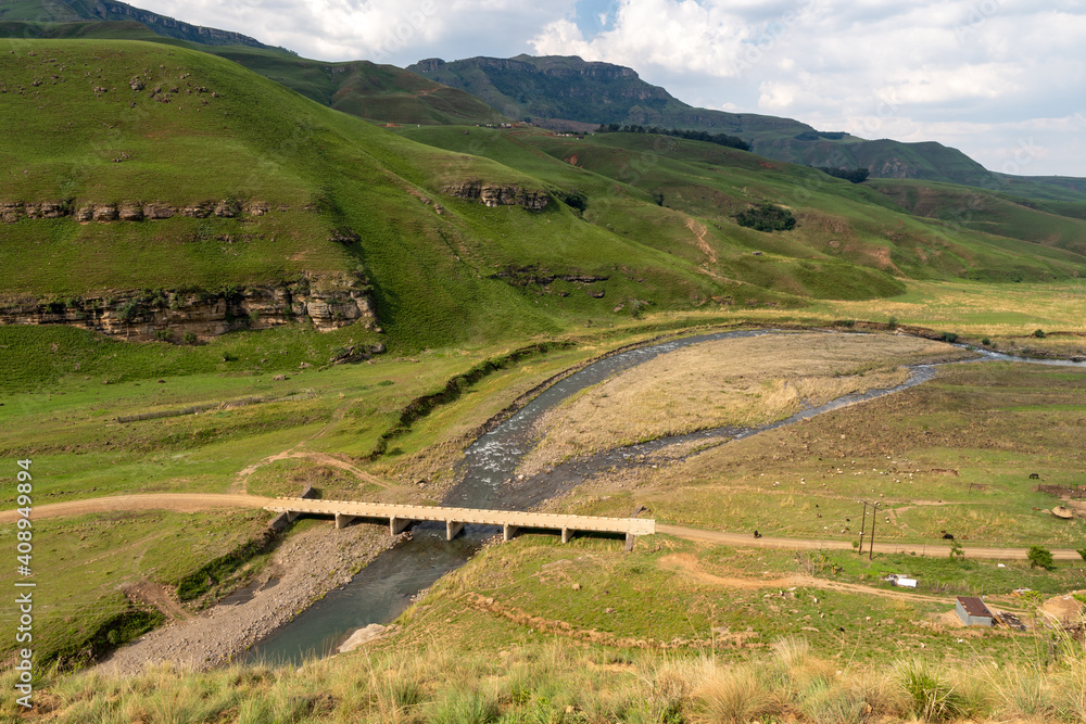 Low-level bridge in the Mweni region of the Drakensberg Mountains.