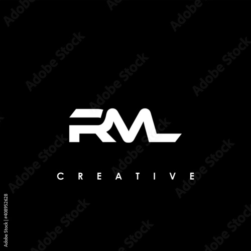 RML Letter Initial Logo Design Template Vector Illustration photo