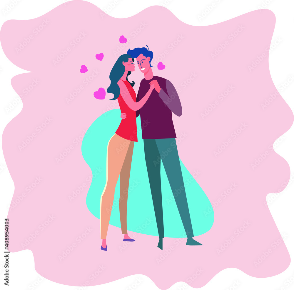 beautiful bright color illustration on the theme of love beautiful bright color illustration on the theme of love