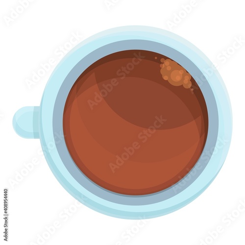 Coffee airline drink icon. Cartoon of coffee airline drink vector icon for web design isolated on white background