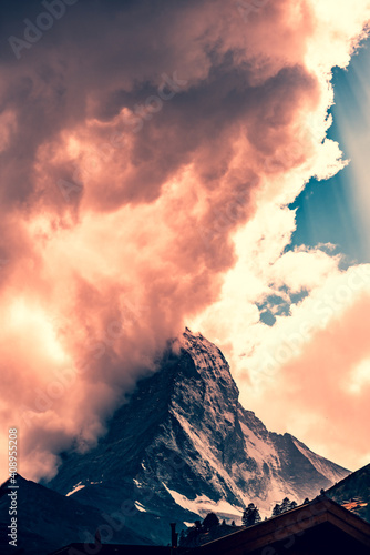 Clouds and Matterhorn