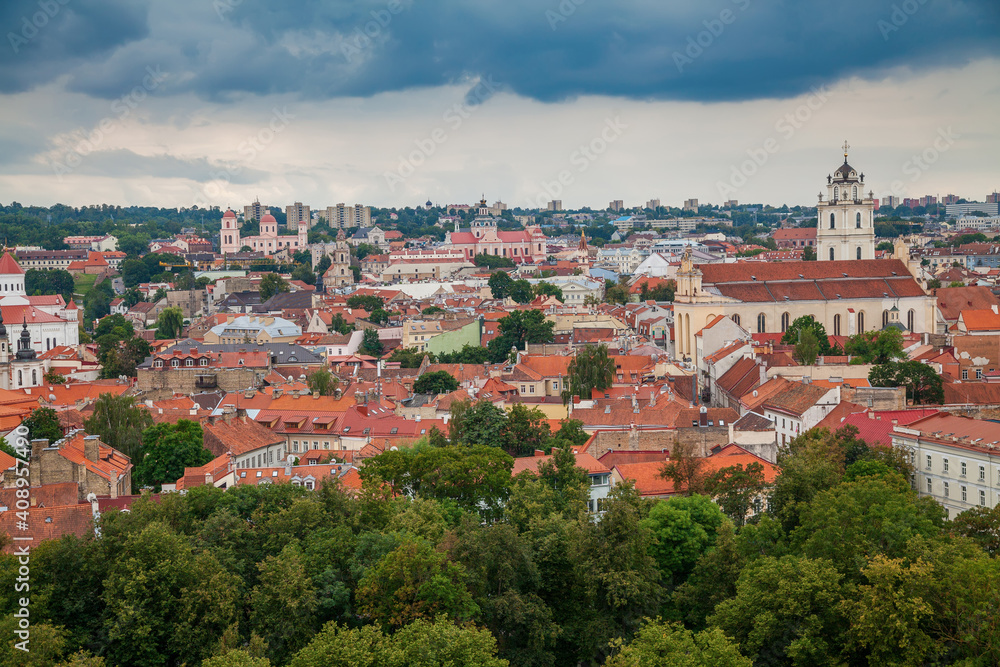 Vilnius' red roofs