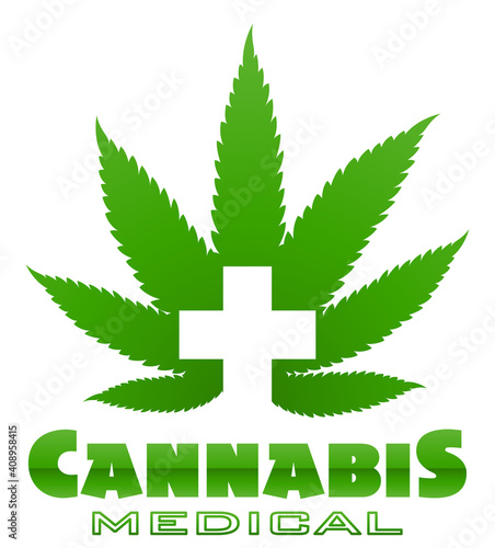 cannabis marijuana leaf medicinal drug legalization vector illustration