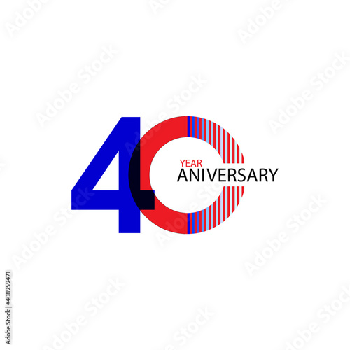 40 Year Anniversary Vector Template Design Illustration Free Download 40 Year Anniversary Vector Template Design Illustration - GFXLoad