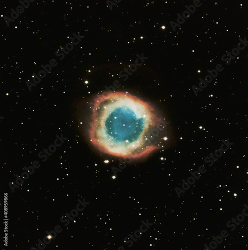Fototapeta Naklejka Na Ścianę i Meble -  The Helix Nebula in the constellation Aquarius.