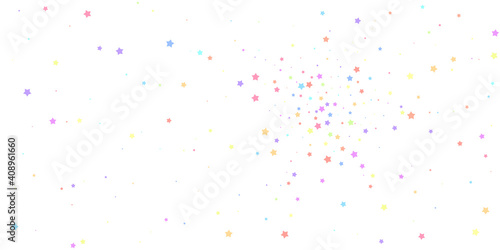 Festive confetti. Celebration stars. Colorful star