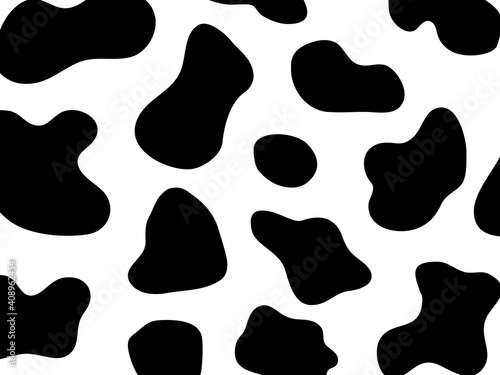 Animal vector print. Cow print pattern.  Zoo pattern. 