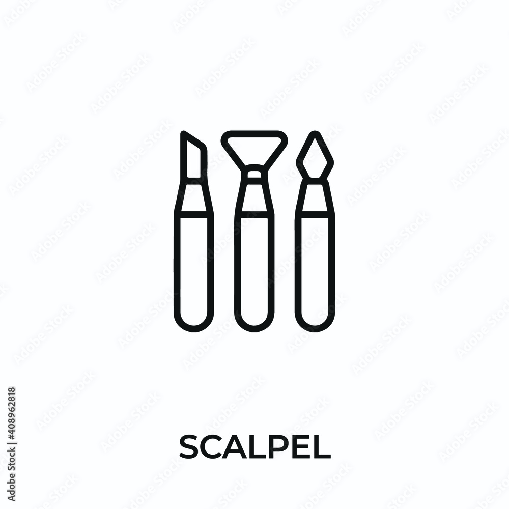 scalpel icon vector. scalpel sign symbol for modern design. Vector illustration scalpel icon vector. scalpel sign symbol for modern design. Vector illustration