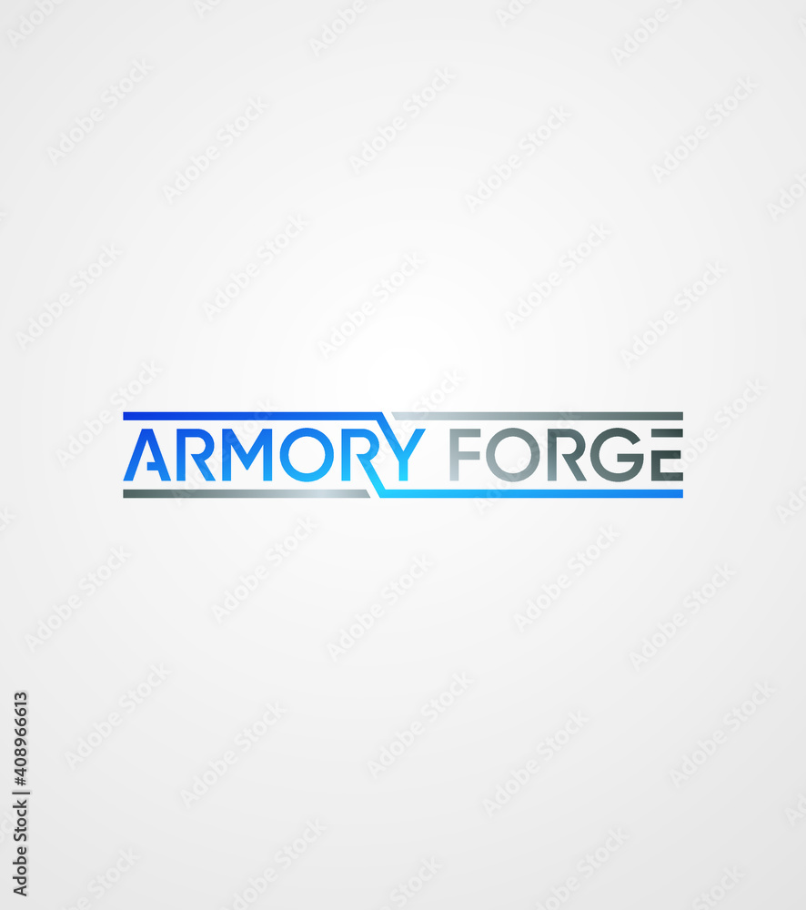 Armory Forge logo template, vector logo for business and company identity Armory Forge logo template, vector logo for business and company identity