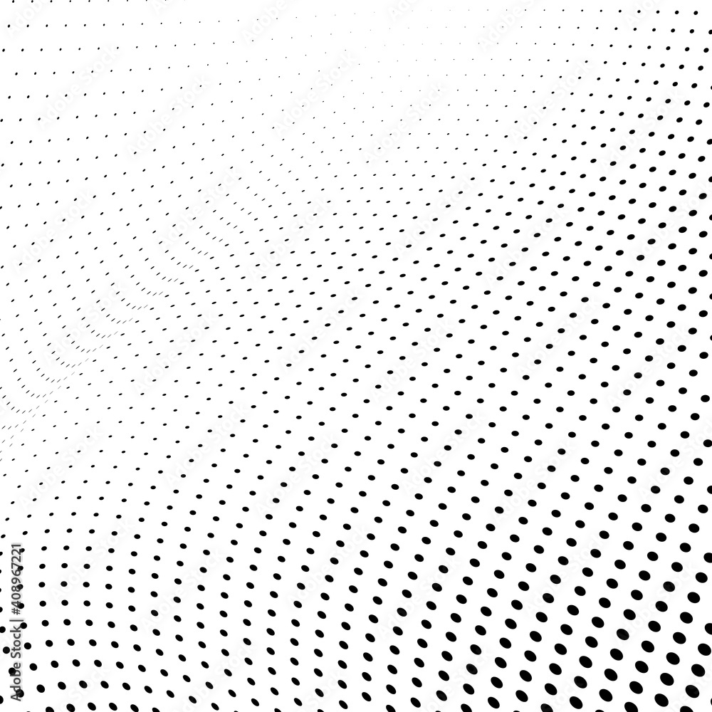 Abstract halftone wave dotted background Abstract halftone wave dotted background