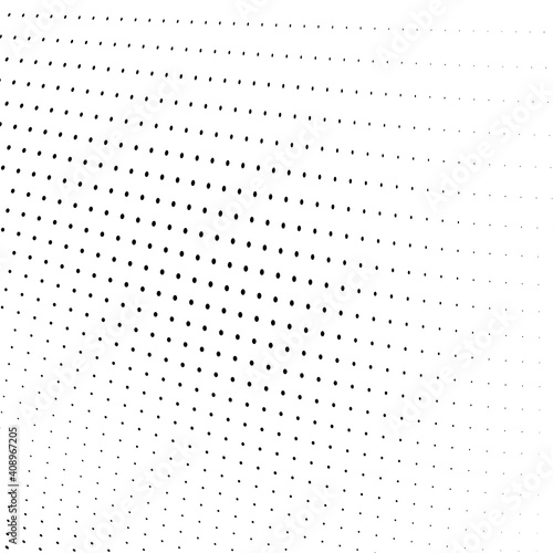 Abstract halftone wave dotted background