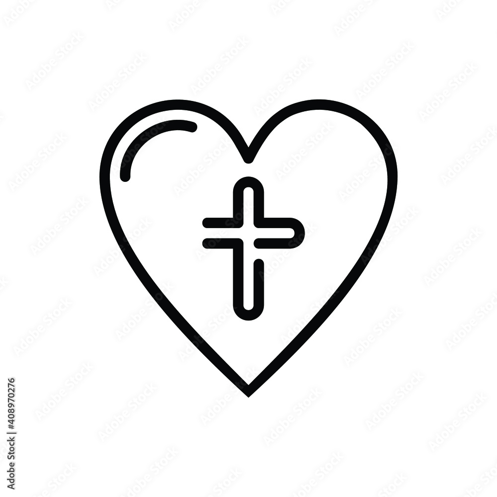 Love, Holy, Heart, Christian Cross Icon Logo Illustration Vector Isolated. Christ and Easter Icon-Set. Suitable for Web Design, Logo, App, and UI. Editable Stroke and Pixel Perfect. EPS 10. Love, Holy, Heart, Christian Cross Icon Logo Illustration Vector Isolated. Christ and Easter Icon-Set. Suitable for Web Design, Logo, App, and UI. Editable Stroke and Pixel Perfect. EPS 10.