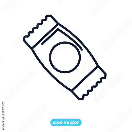 Sachet icons. sugar powder packet icon. Packet soluble powder symbol Vector illustration