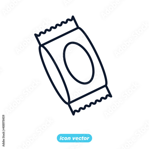 Sachet icons. sugar powder packet icon. Packet soluble powder symbol Vector illustration