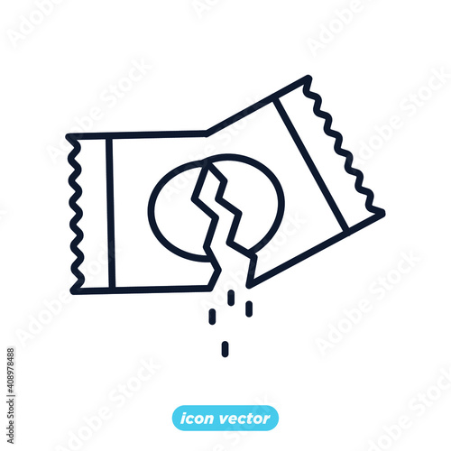 Sachet icons. sugar powder packet icon. Packet soluble powder symbol Vector illustration