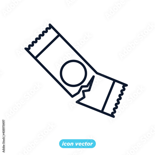 Sachet icons. sugar powder packet icon. Packet soluble powder symbol Vector illustration