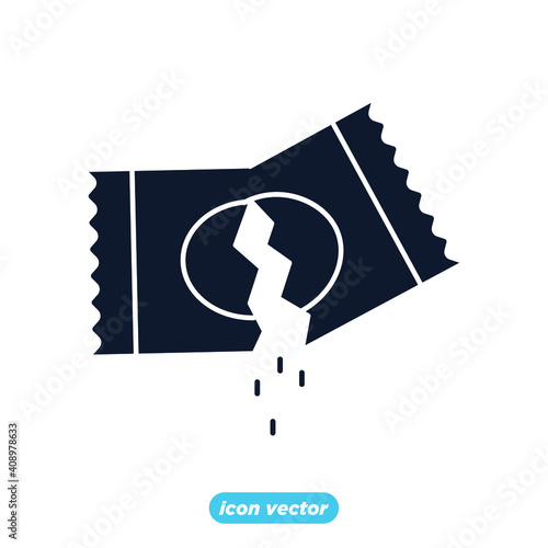 Sachet icons. sugar powder packet icon. Packet soluble powder symbol Vector illustration