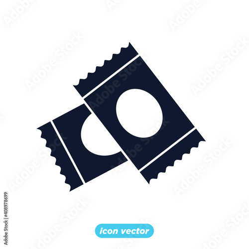 Sachet icons. sugar powder packet icon. Packet soluble powder symbol Vector illustration