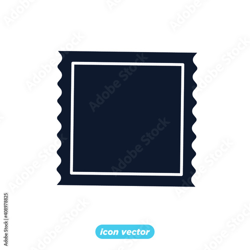 Sachet icons. sugar powder packet icon. Packet soluble powder symbol Vector illustration