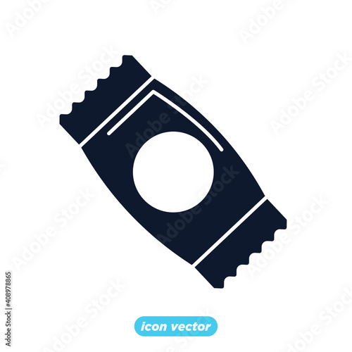 Sachet icons. sugar powder packet icon. Packet soluble powder symbol Vector illustration