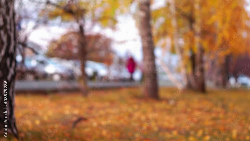 autumn season Abstract blur city bokeh background. selective focus autumn season Abstract blur city bokeh background. selective focus