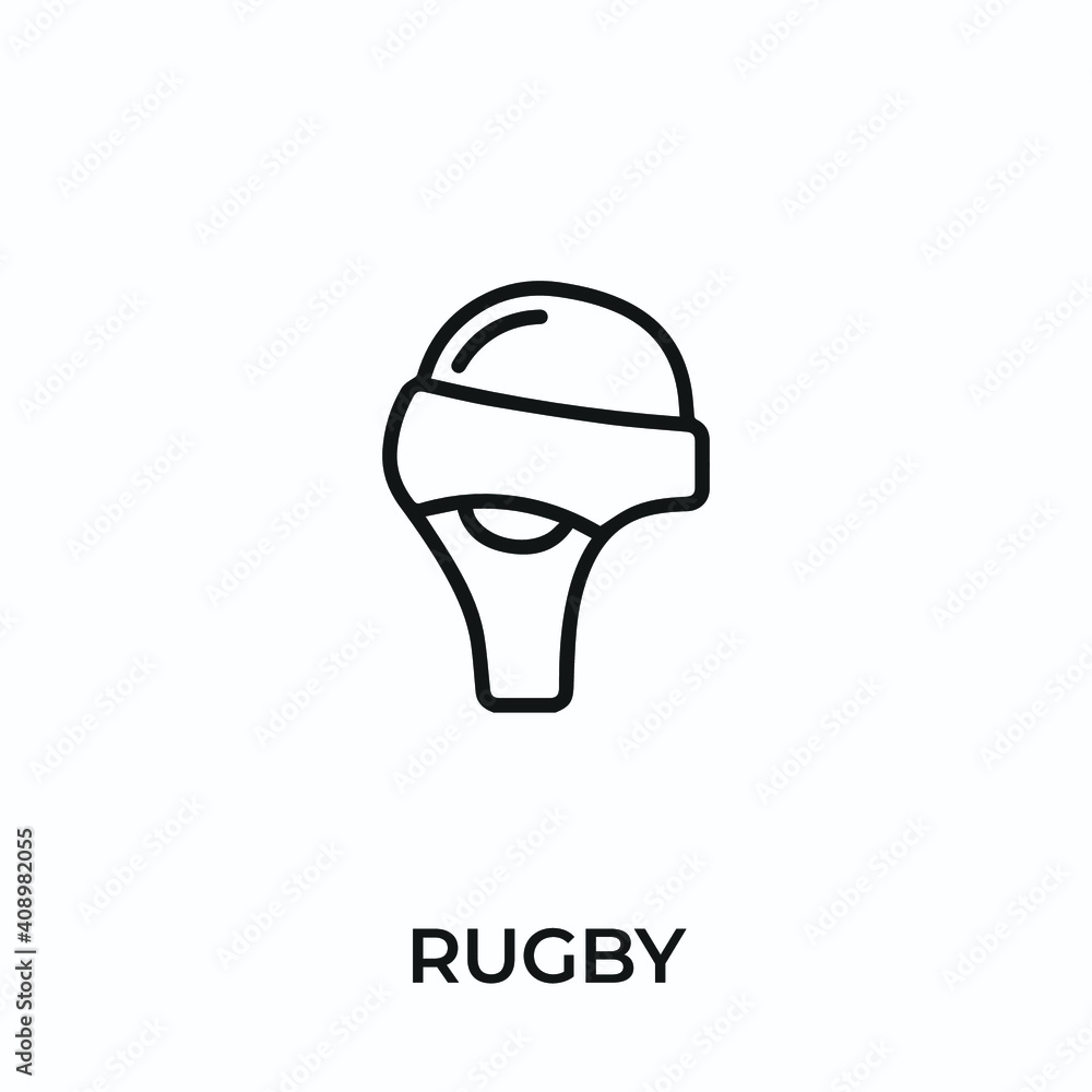 rugby icon vector. rugby sign symbol for modern design. Vector illustration rugby icon vector. rugby sign symbol for modern design. Vector illustration