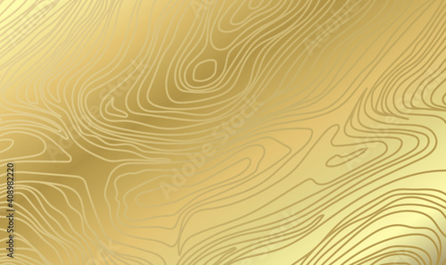 Vector Flat Damascus Golden Background 