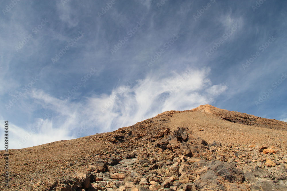 Teide landscape with blue sky