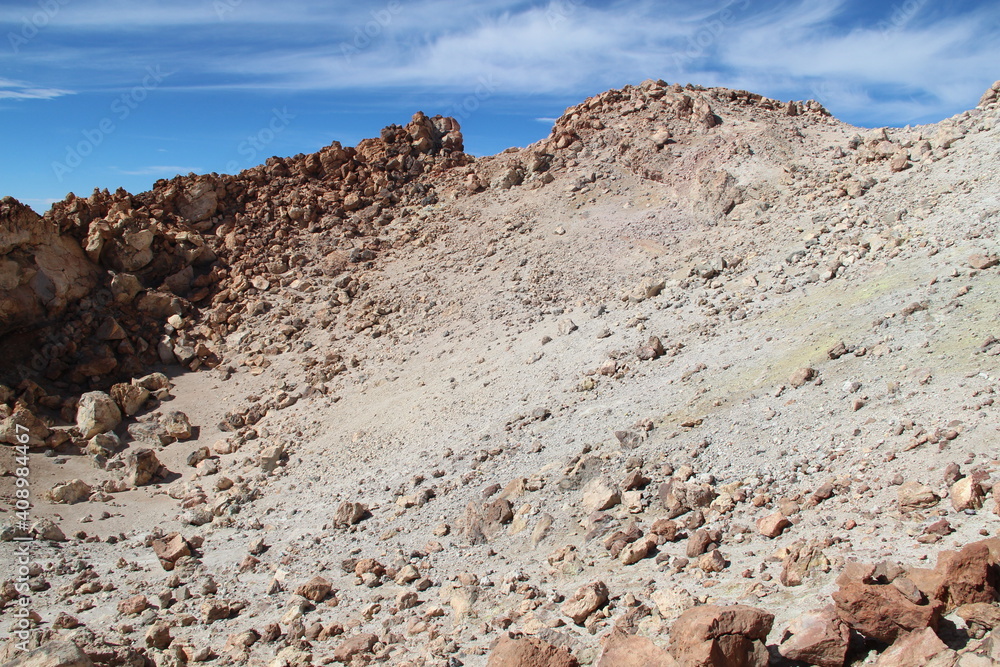 Teide landscape with blue sky