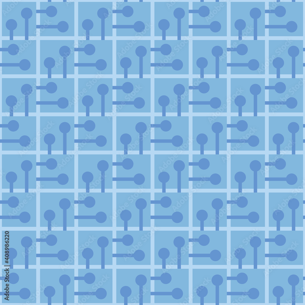 Naklejka premium Simple abstract seamless pattern - decorative accent for any surfaces.