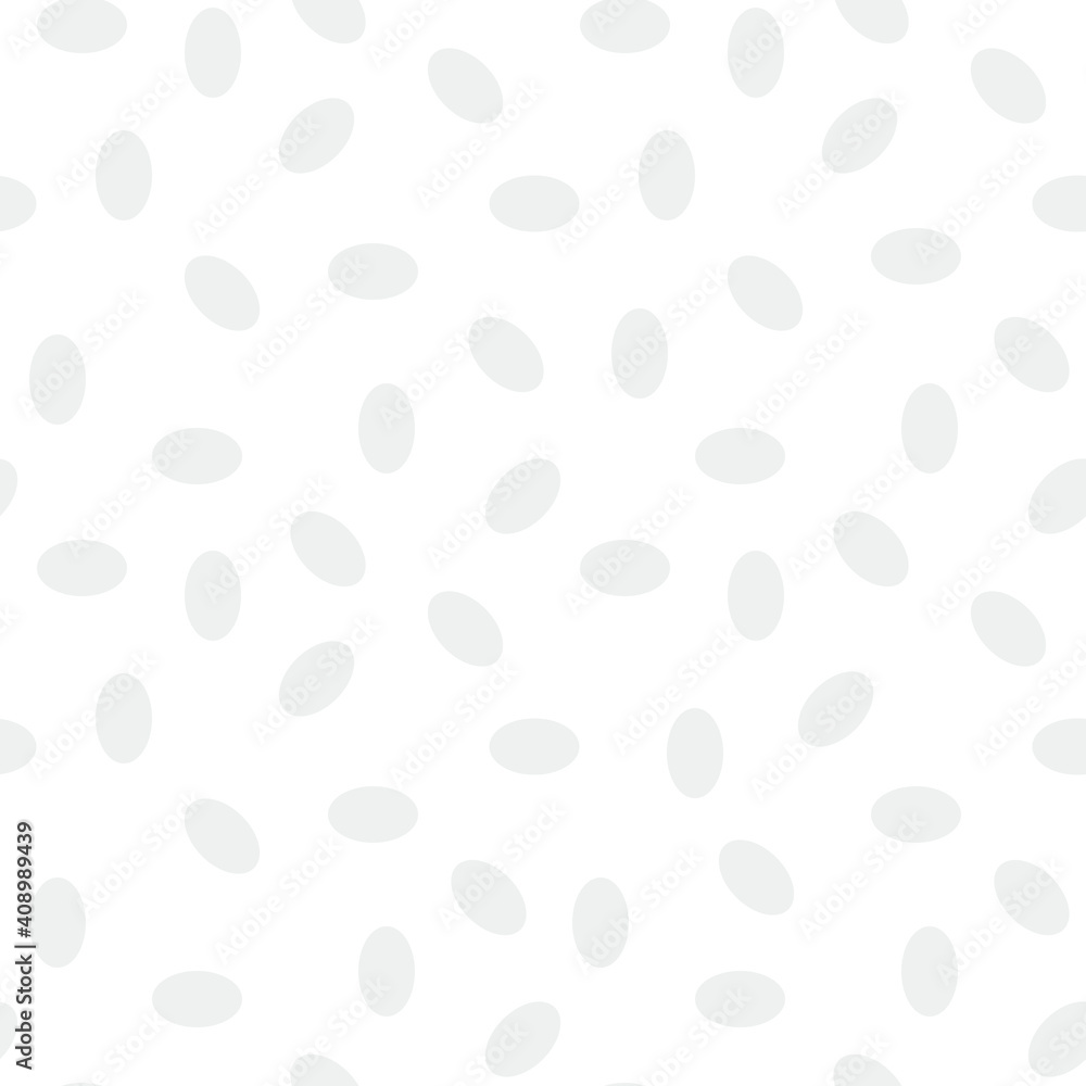 Simple vector seamless pattern with chaotic ovals
