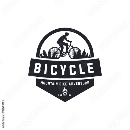 Bicycle logo. Ride Bicycle logo.