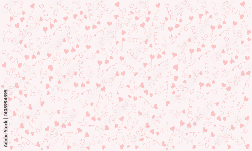 small hearts pattern background in pink tones.