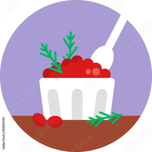 Christmas Food Icons. 