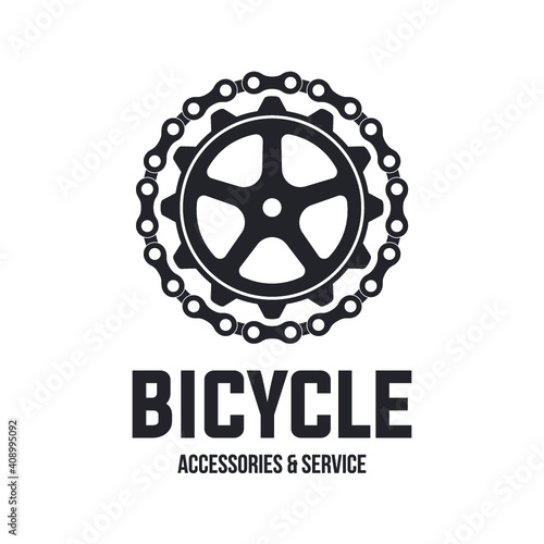 Bike badge vector. Bike logo