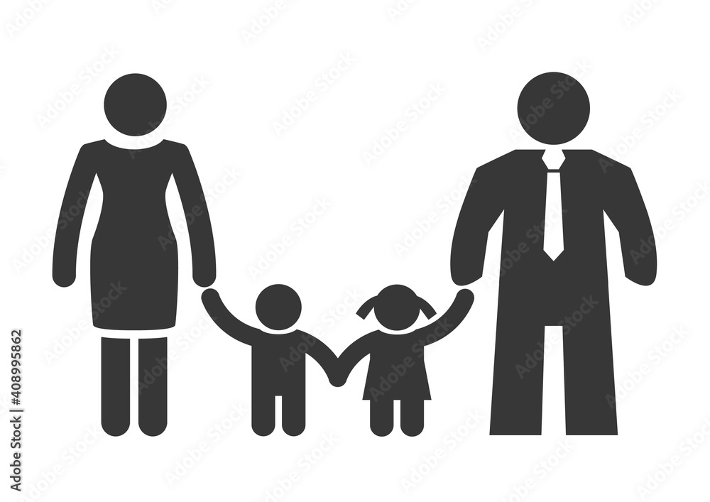 Family concept - vector illustration on white background