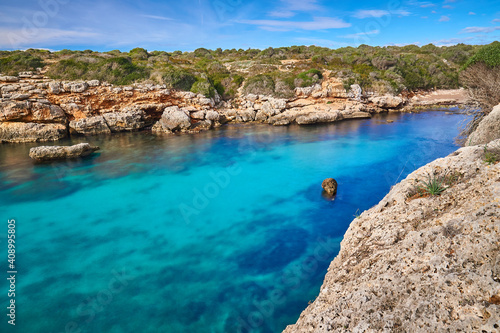 Christal waters in a hidden bay on Mallorca, Balearic Islands, Spain, 2021 © Andrea