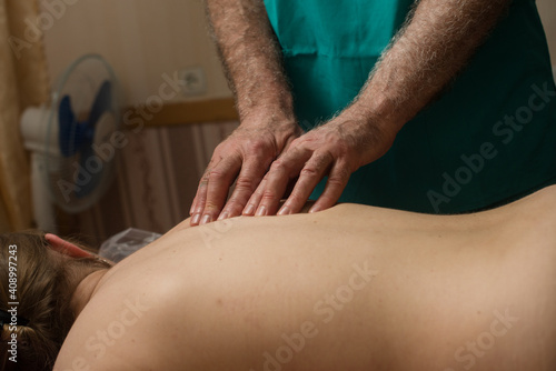professional massage. massage close up.  © masyuk1989