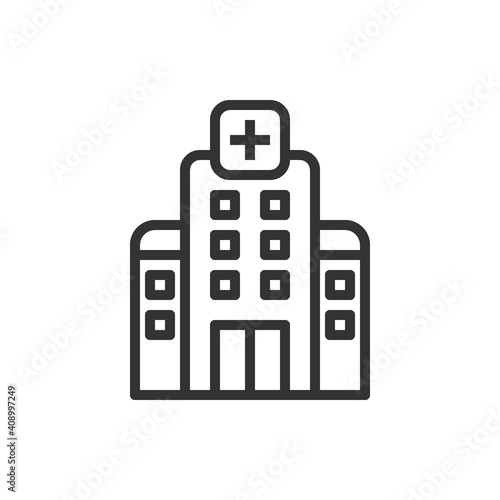 hospital Icon vector illustration .