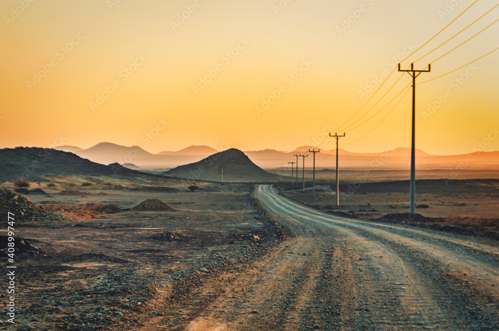 Desert landscape of Saudi Arabia