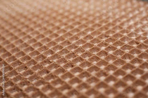 abstract background food stuffs texture waffle closeup