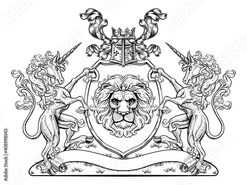 A crest coat of arms family...