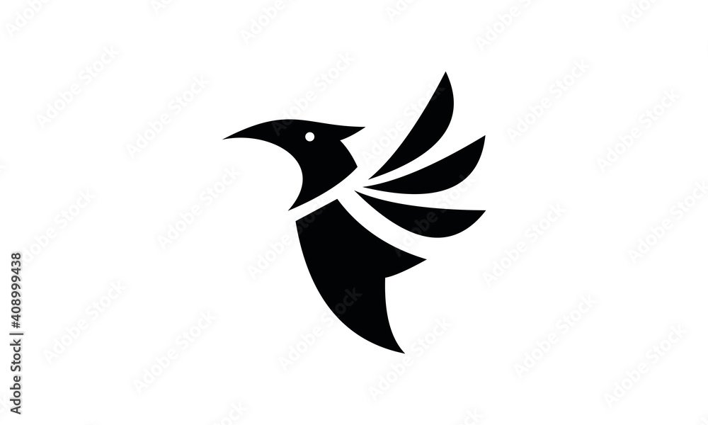 Fototapeta premium vector logo bird silhouette