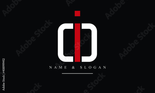 OI, IO, O, I abstract letters logo monogram