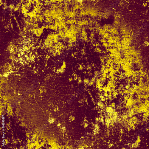 Grungy Old Dirty Texture. Overlay Grunge Illustration. Abstract Crack Effect. Paint Wall. Retro Dust Wallpaper. Rusty Rough Stone Pattern. Vintage Grain Border. Gold Distress Dirty Texture.