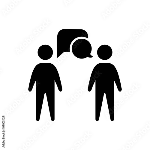 Business conversation icon